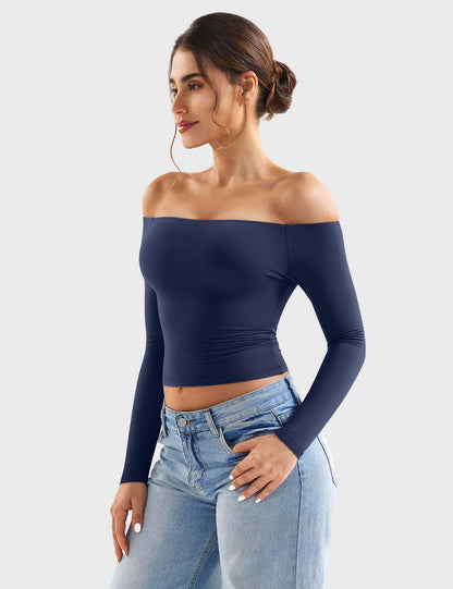 Vaeryn Luzlie Off Shoulder Top