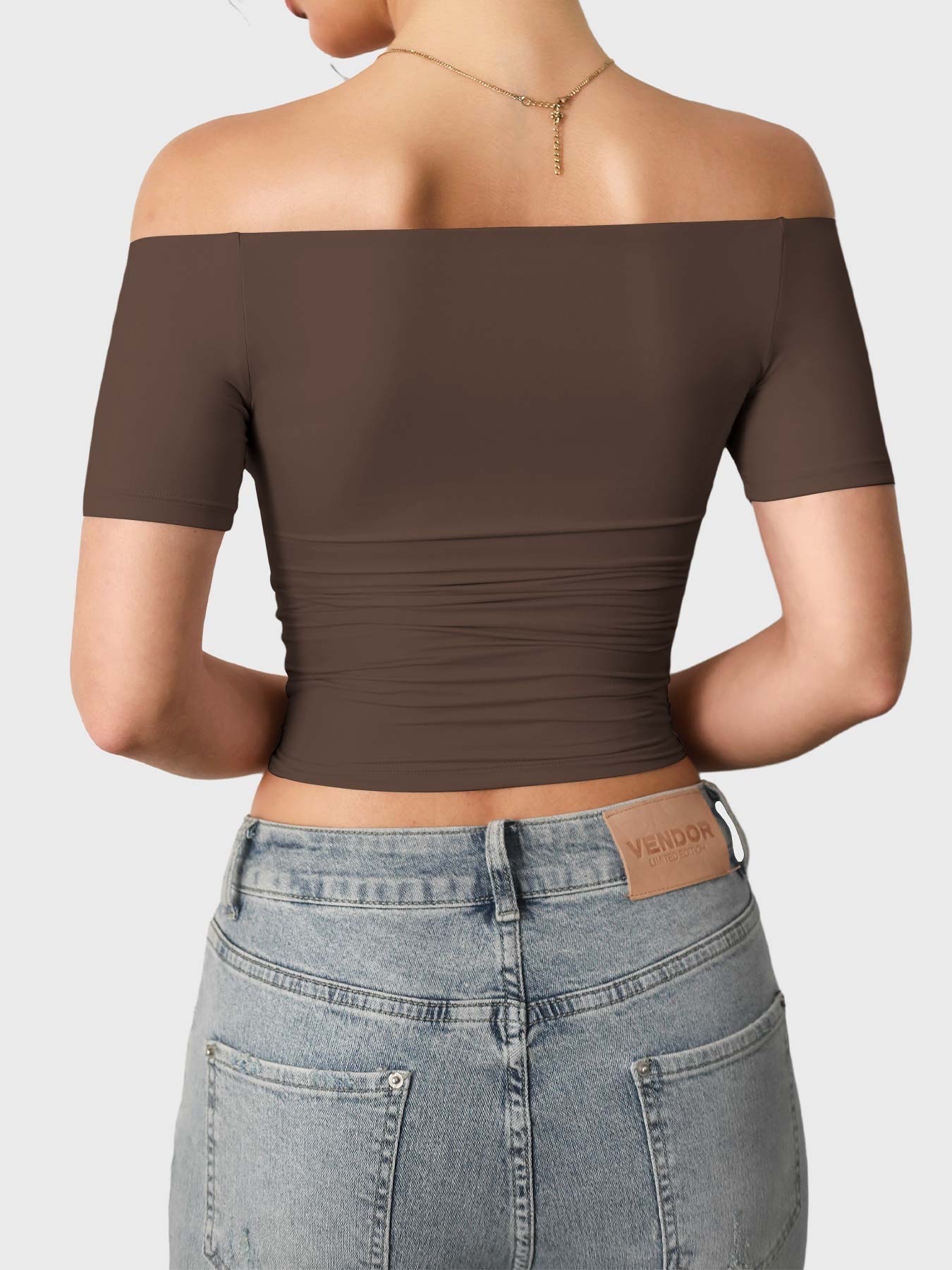 Vaeryn Luzlie Off Shoulder Short Sleeves