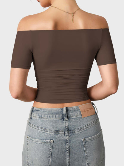 Vaeryn Luzlie Off Shoulder Short Sleeves