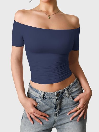 Vaeryn Luzlie Off Shoulder Short Sleeves