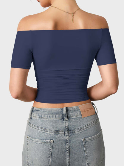 Vaeryn Luzlie Off Shoulder Short Sleeves