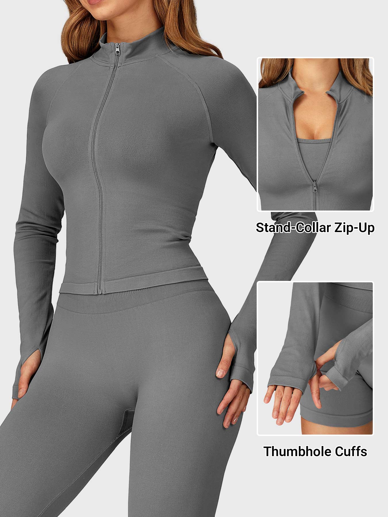 Yeoreo Alina Seamless Zip Up Jacket