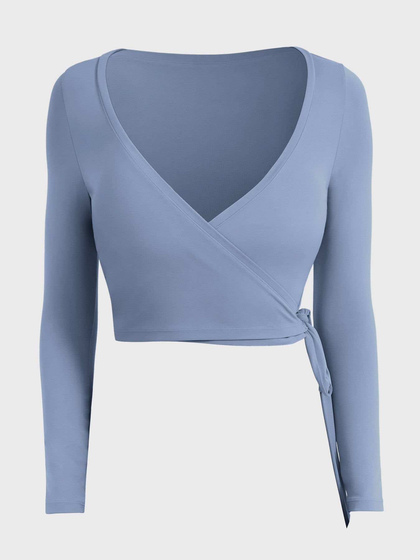 Vaeryn Michelie Long Sleeve Ballet Wrap Top