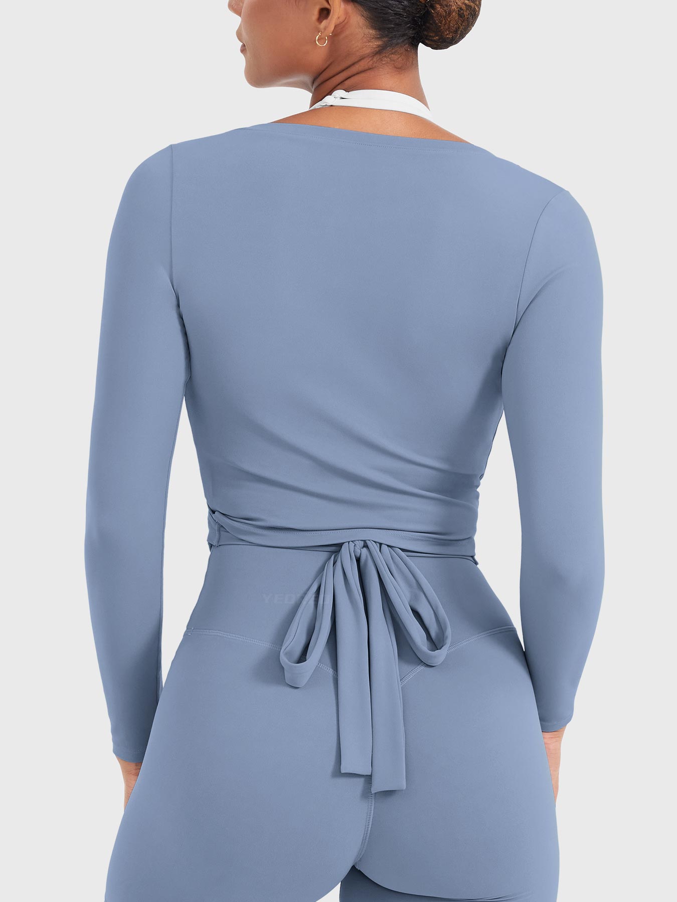 Vaeryn Michelie Long Sleeve Ballet Wrap Top