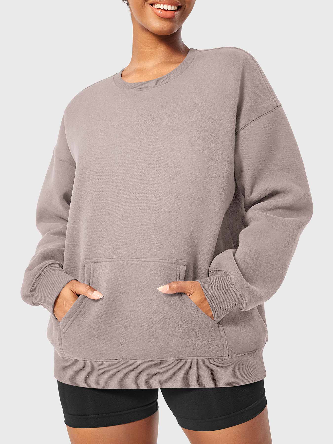Vaeryn Jocely Oversized Fleece Sweatshirts
