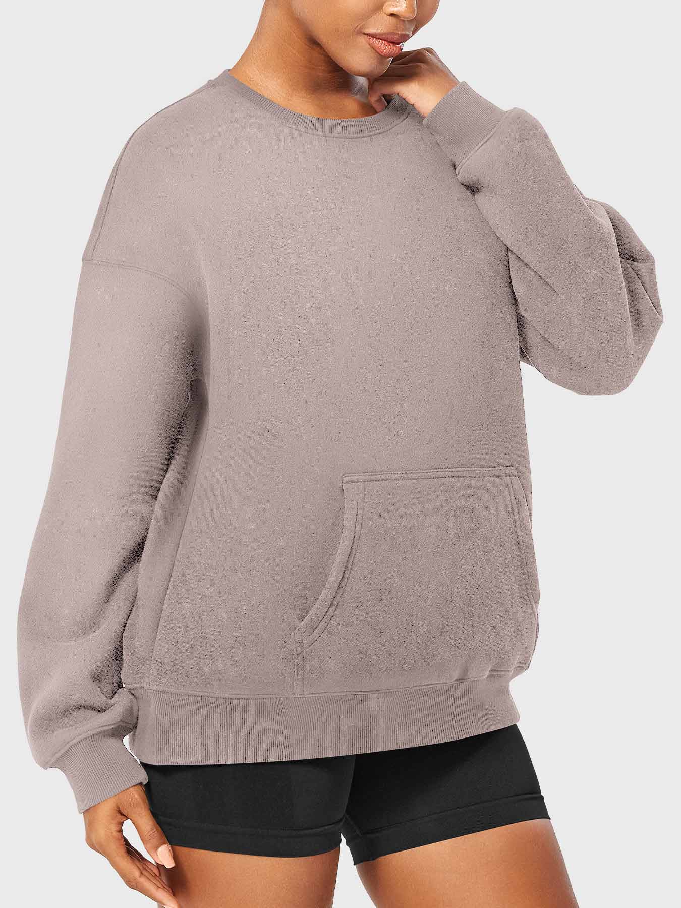Vaeryn Jocely Oversized Fleece Sweatshirts