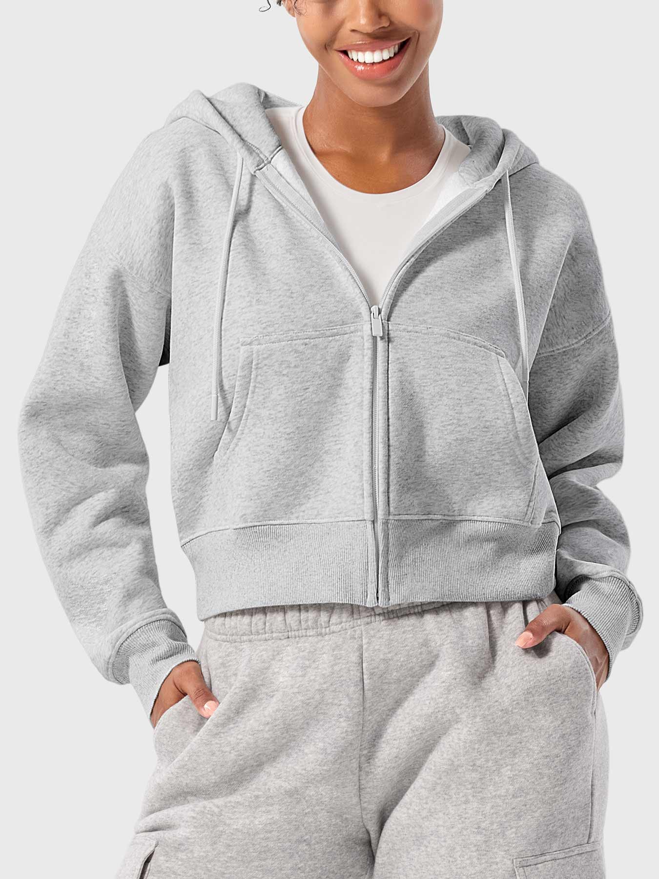 Vaeryn Katrine Zip Up Fleece Hoodies
