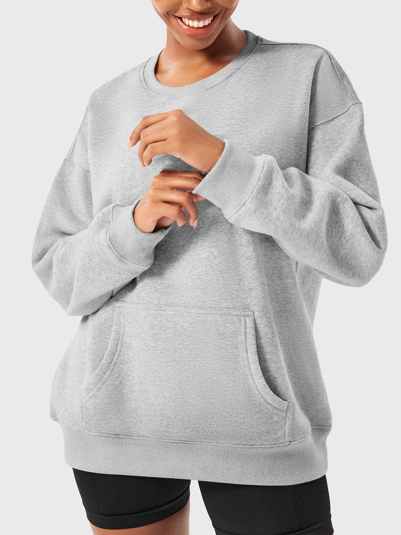 Vaeryn Jocely Oversized Fleece Sweatshirts