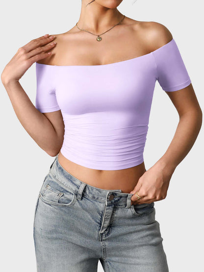 Vaeryn Luzlie Off Shoulder Short Sleeves