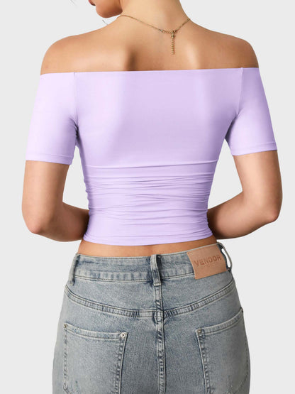 Vaeryn Luzlie Off Shoulder Short Sleeves