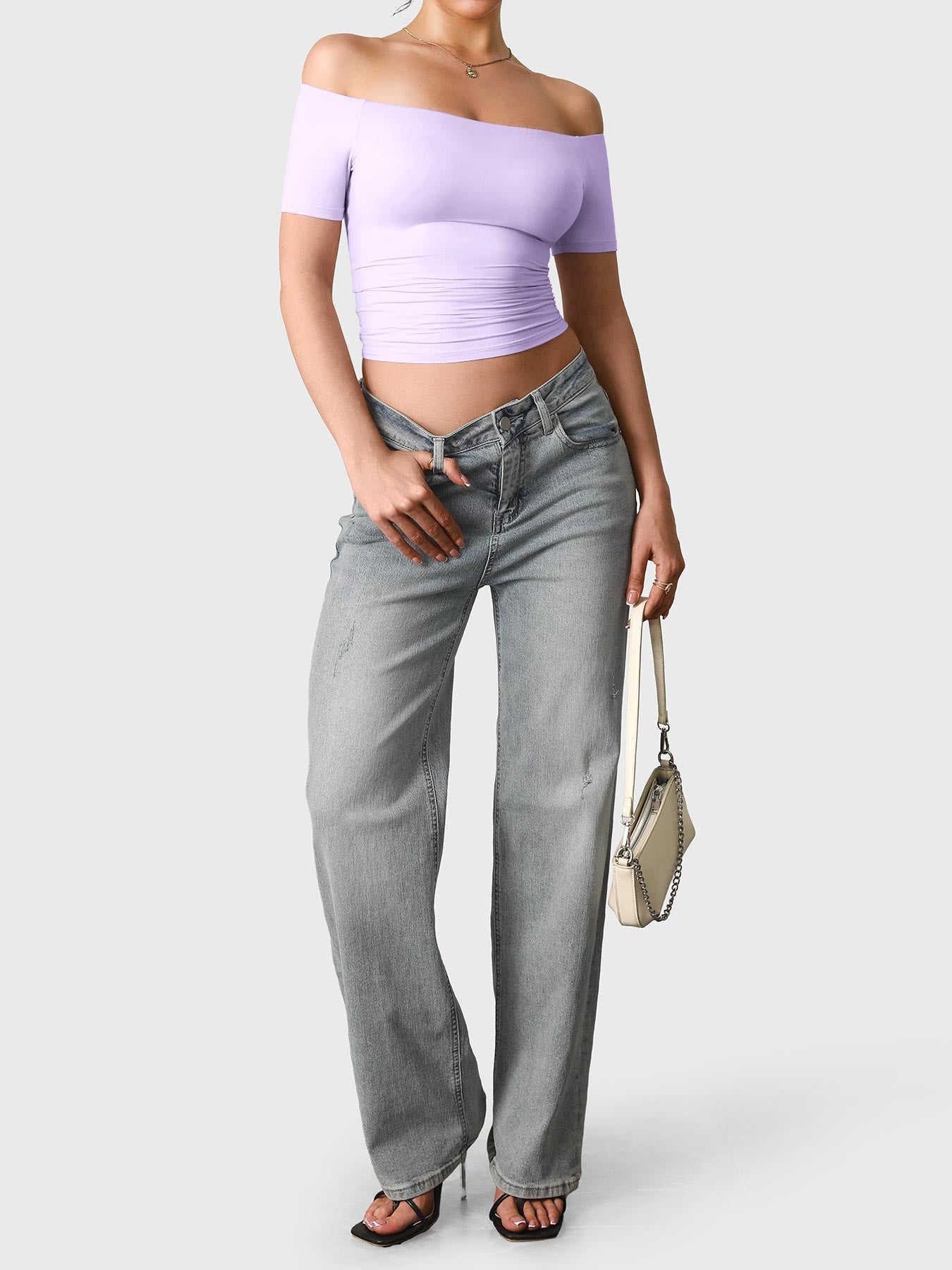Vaeryn Luzlie Off Shoulder Short Sleeves