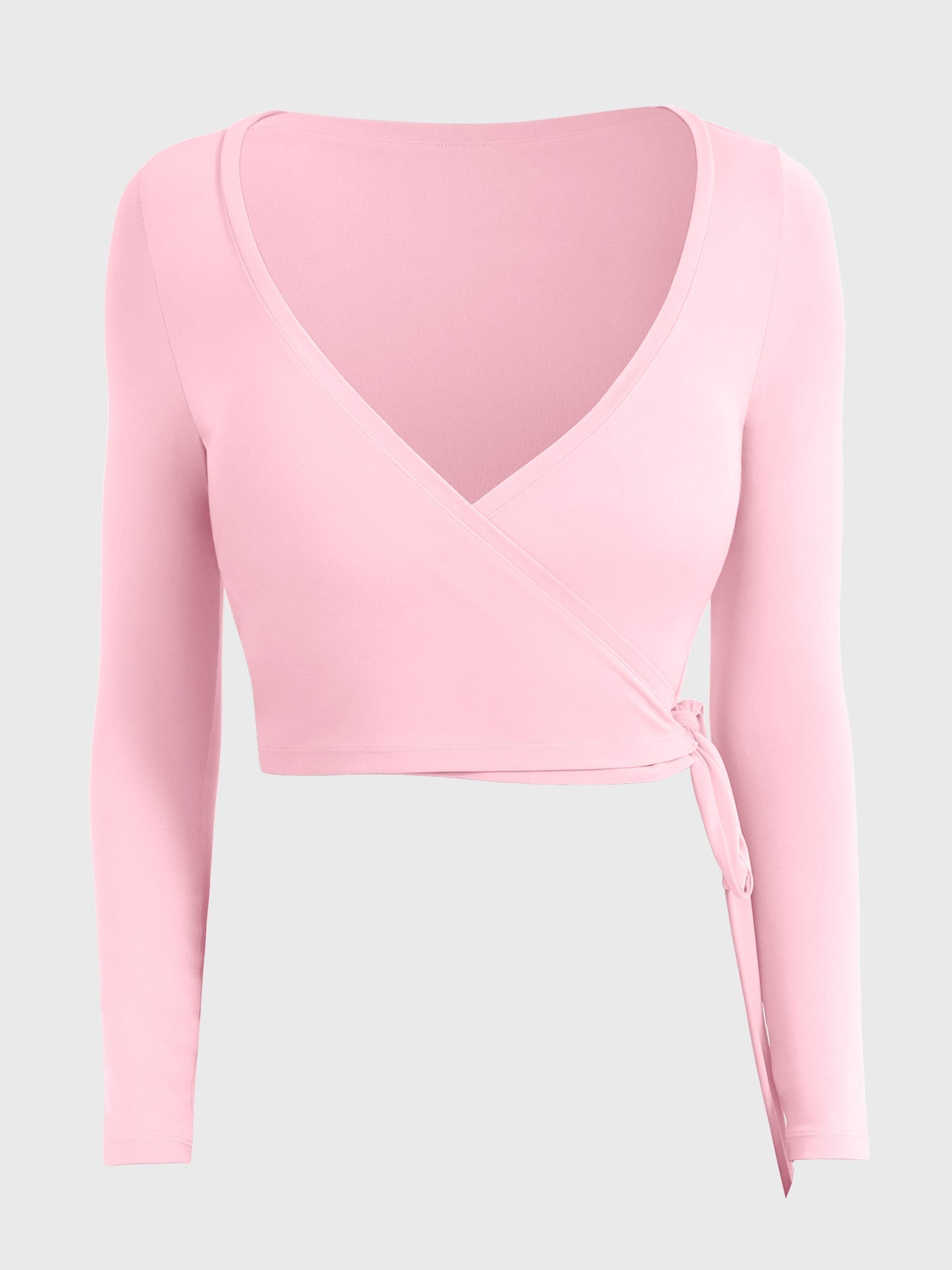 Vaeryn Michelie Long Sleeve Ballet Wrap Top