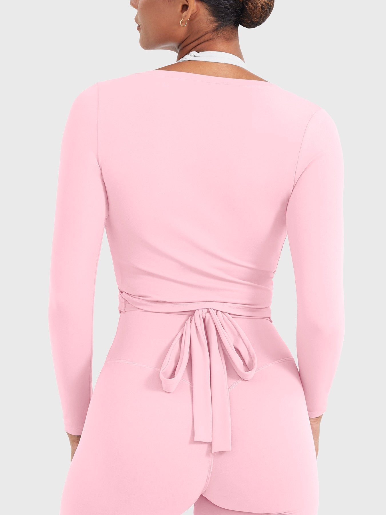 Vaeryn Michelie Long Sleeve Ballet Wrap Top