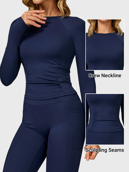 Vaeryn Lesley Sculpted Long Sleeves Top