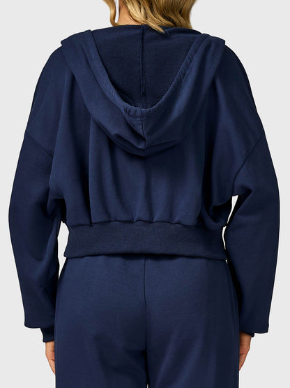 Vaeryn Sabrina Cropped Zip Hoodies