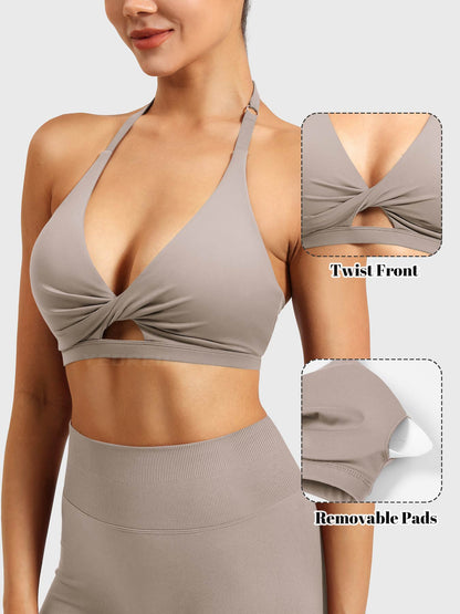 Vaeryn Micaela Twist Front Sports Bra