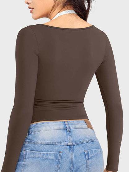 Yeoreo Arleney Square Neck Long Sleeve