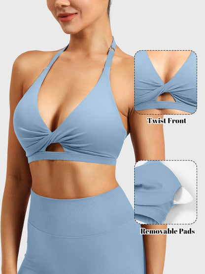 Vaeryn Micaela Twist Front Sports Bra