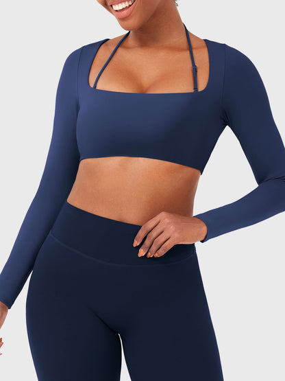 Vaeryn Violie Long Sleeve Crop Top
