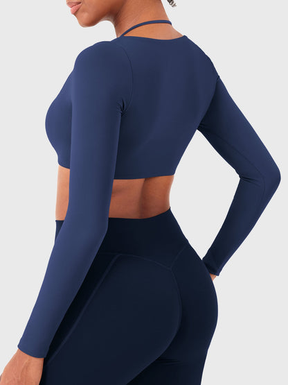 Vaeryn Violie Long Sleeve Crop Top