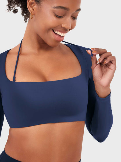 Vaeryn Violie Long Sleeve Crop Top