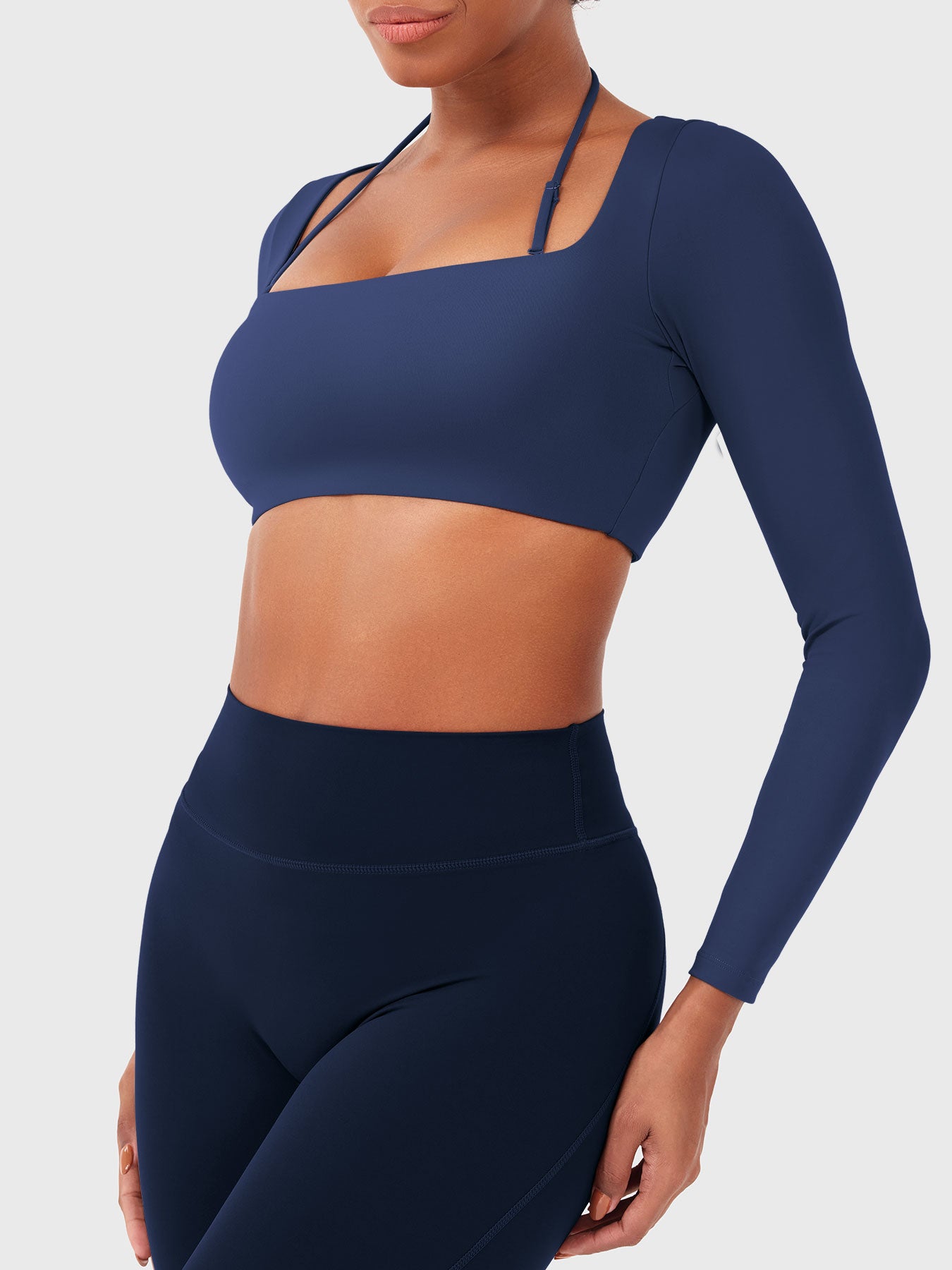 Vaeryn Violie Long Sleeve Crop Top