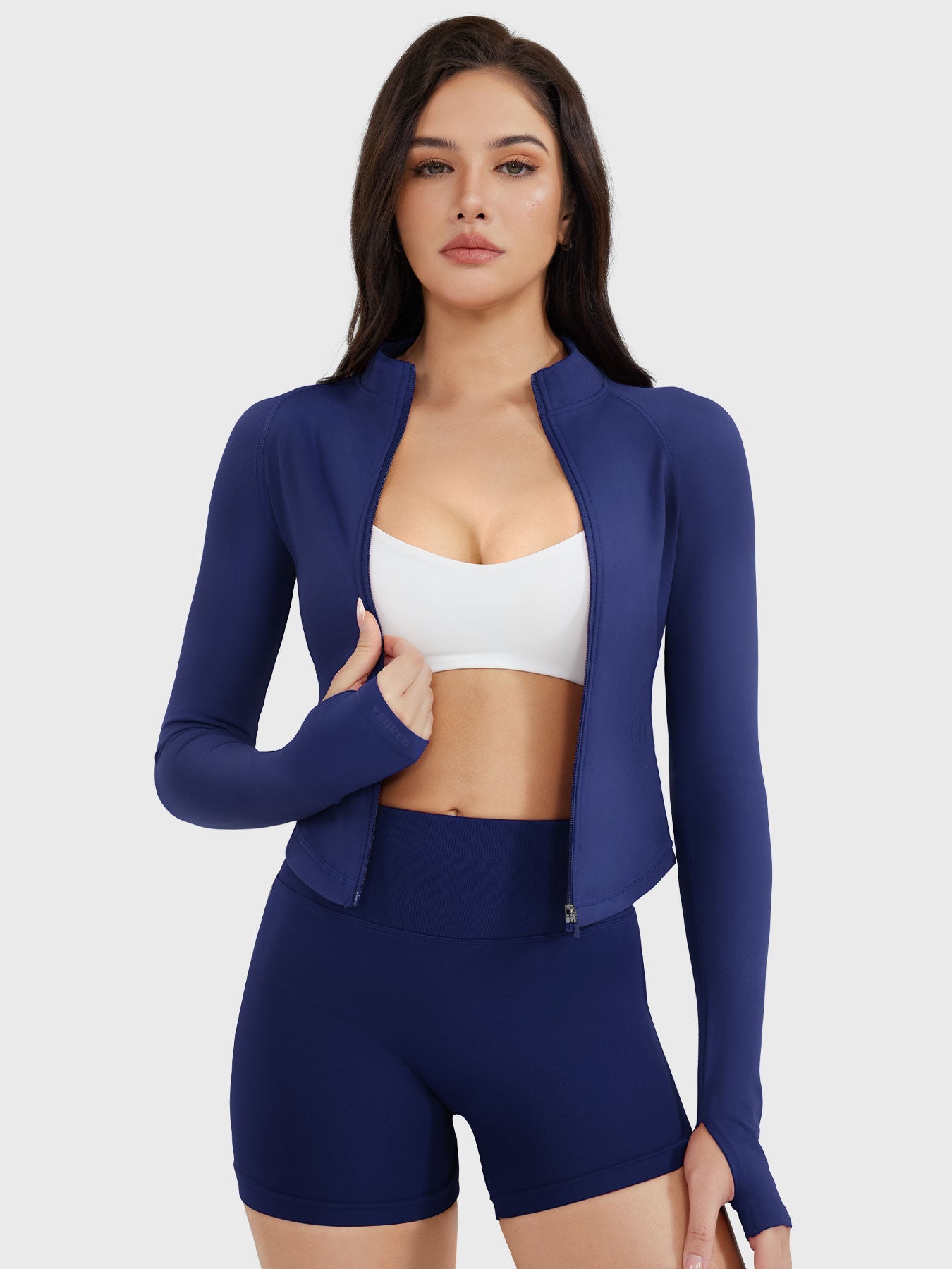 Vaeryn Seamless Zip Up Gym Jacket