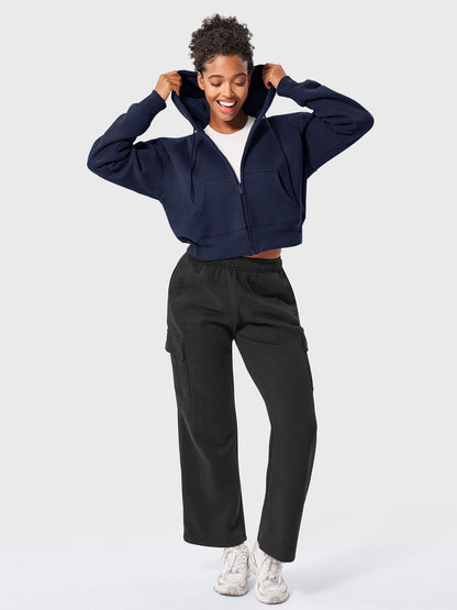Vaeryn Katrine Zip Up Fleece Hoodies