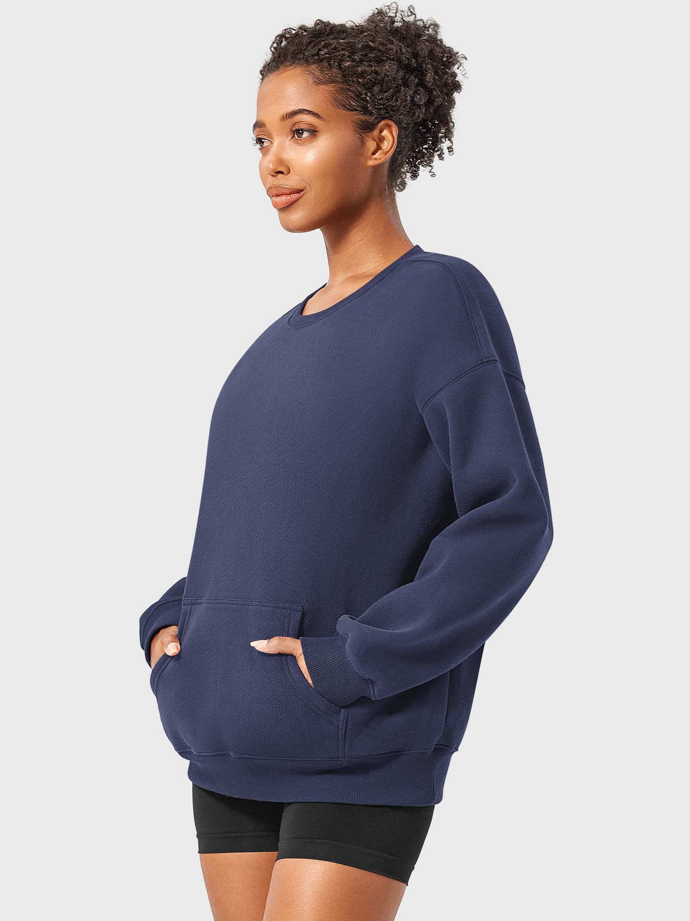 Vaeryn Jocely Oversized Fleece Sweatshirts