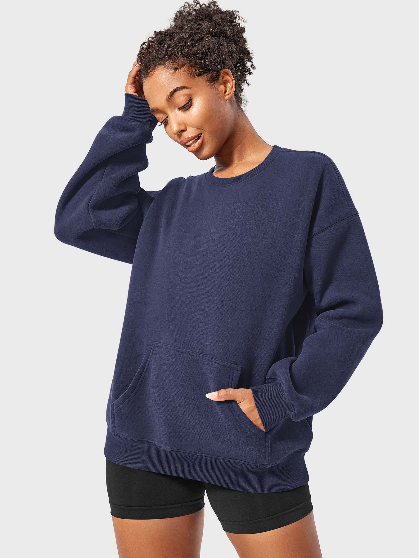 Vaeryn Jocely Oversized Fleece Sweatshirts