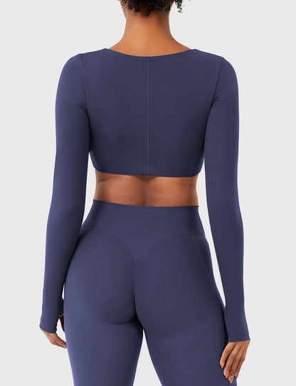 Yeoreo Agantha Ruched Long Sleeve Top
