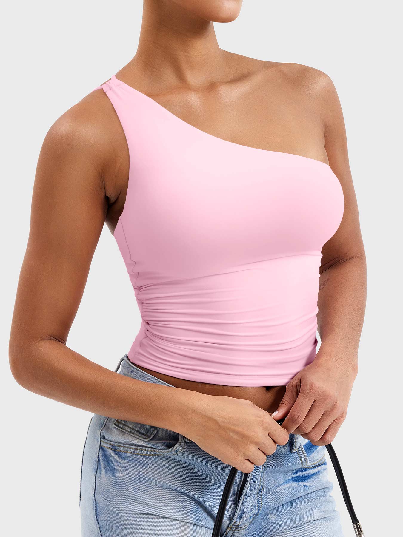 Yeoreo Fanciy One Shoulder Tank Top