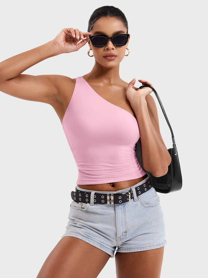 Yeoreo Fanciy One Shoulder Tank Top