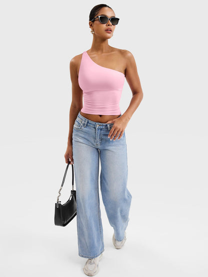 Yeoreo Fanciy One Shoulder Tank Top