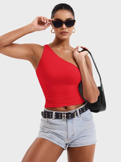 Yeoreo Fanciy One Shoulder Tank Top