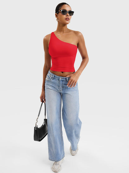 Yeoreo Fanciy One Shoulder Tank Top