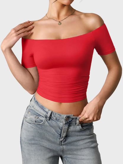 Vaeryn Luzlie Off Shoulder Short Sleeves