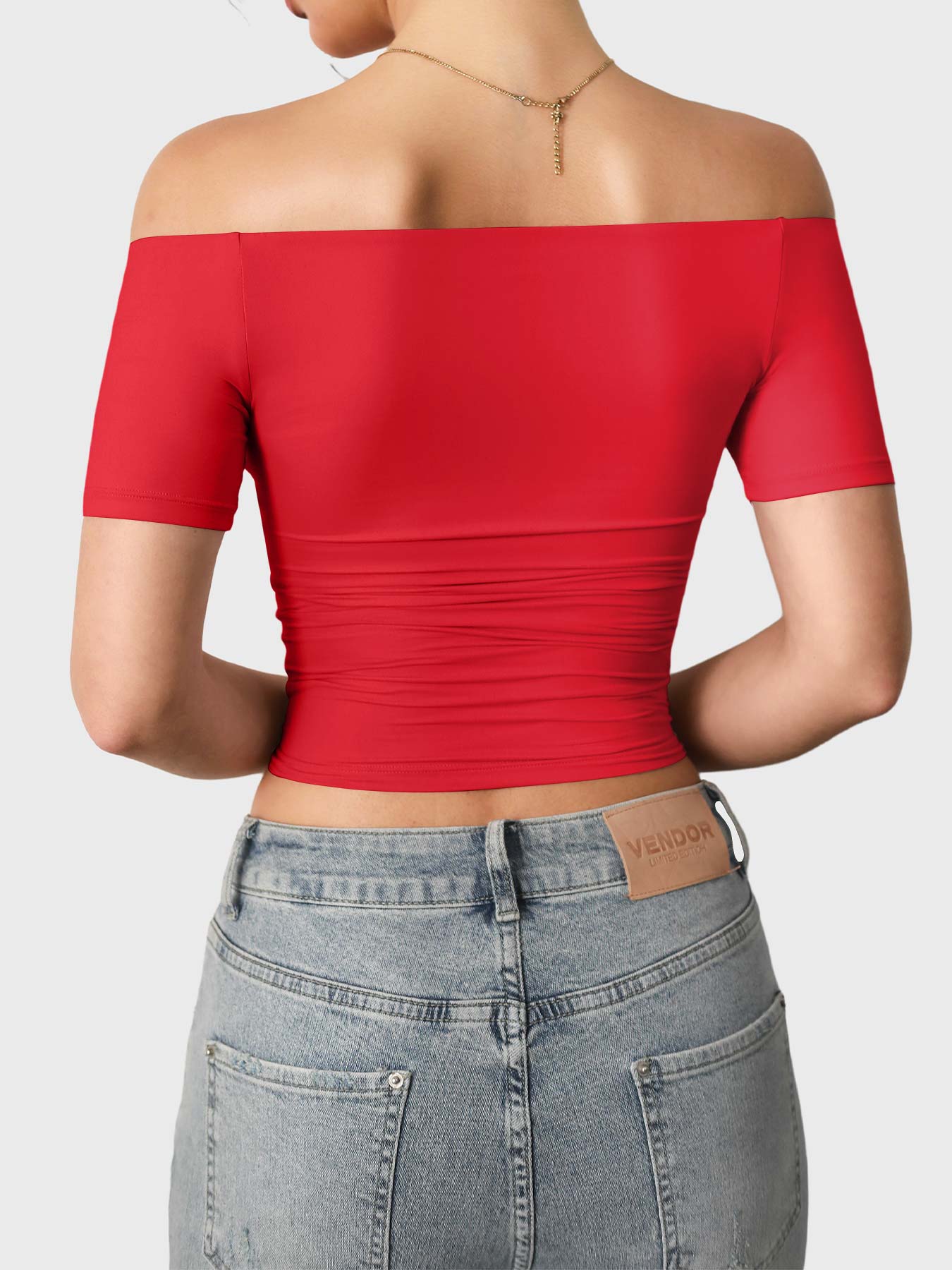 Vaeryn Luzlie Off Shoulder Short Sleeves