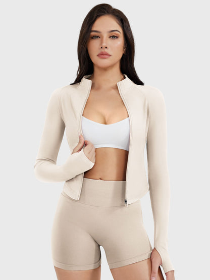 Vaeryn Seamless Zip Up Gym Jacket