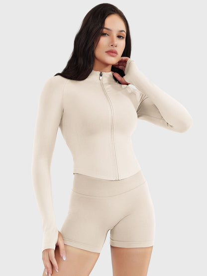 Vaeryn Seamless Zip Up Gym Jacket