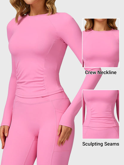 Vaeryn Lesley Sculpted Long Sleeves Top