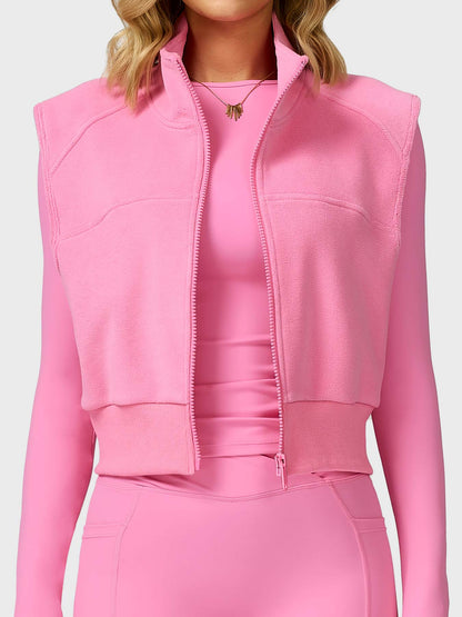 Yeoreo Eden Cropped Fleece Vest