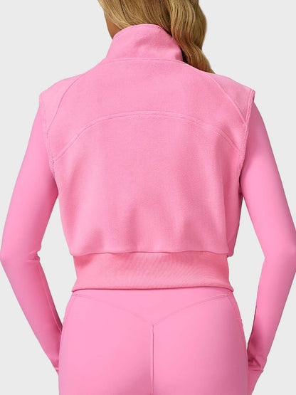 Yeoreo Eden Cropped Fleece Vest