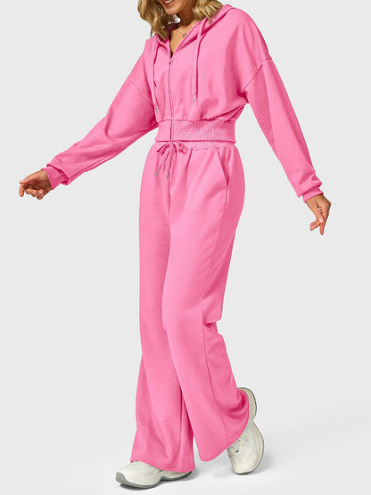 Vaeryn Sabrina Cropped Zip Hoodies