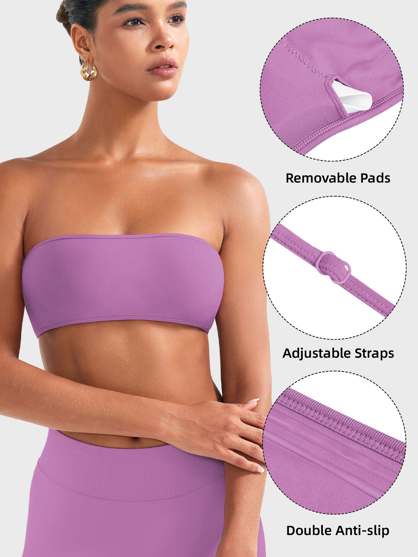 Yeoreo Alvna SoftHue Bandeau Sports Bra
