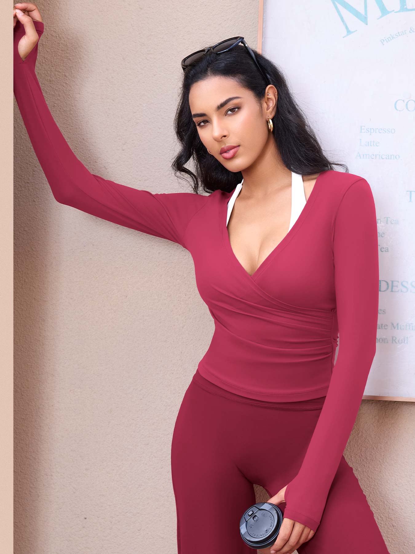 Vaeryn Minniy V Neck Long Sleeve Top