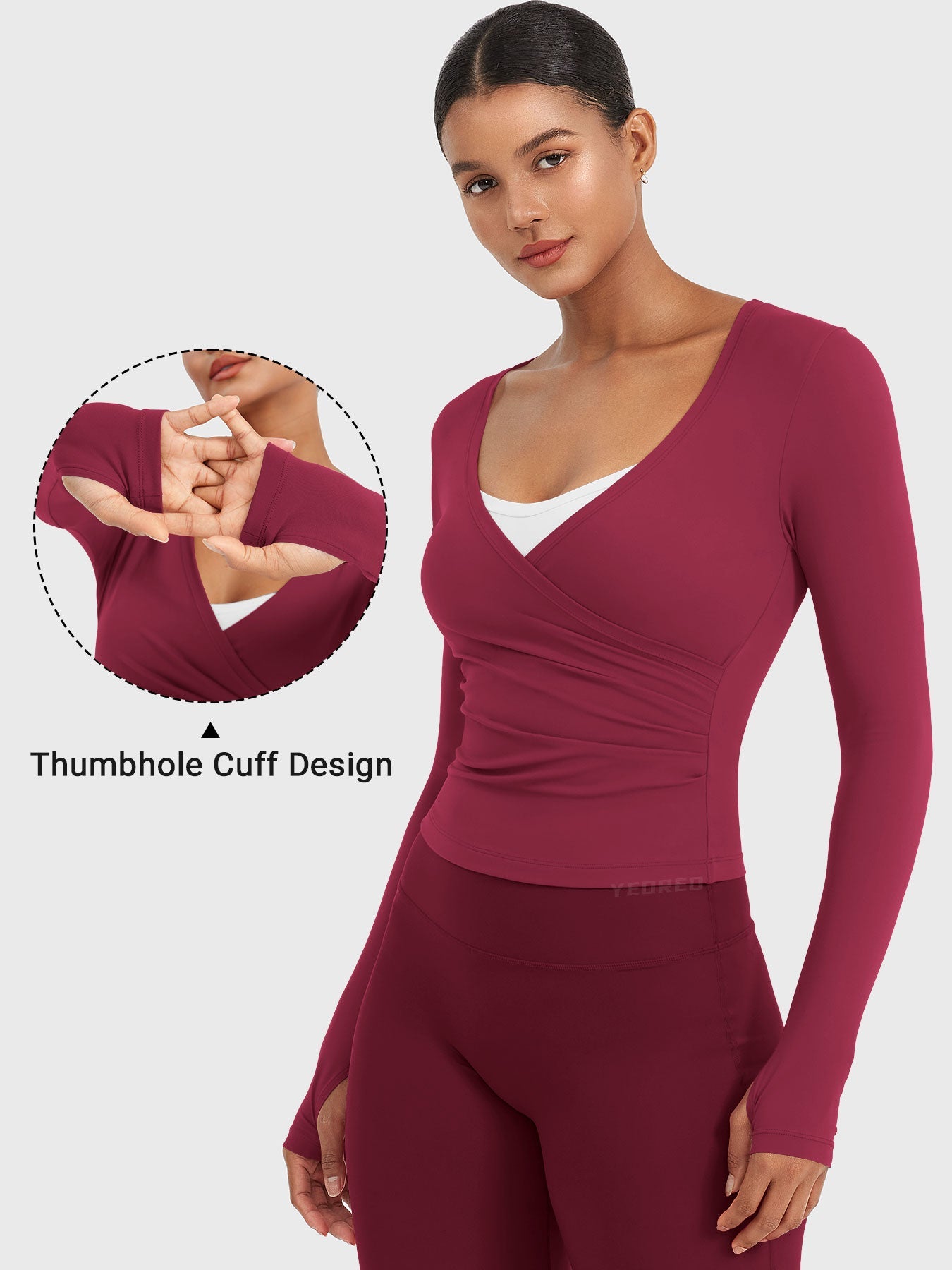 Vaeryn Minniy V Neck Long Sleeve Top