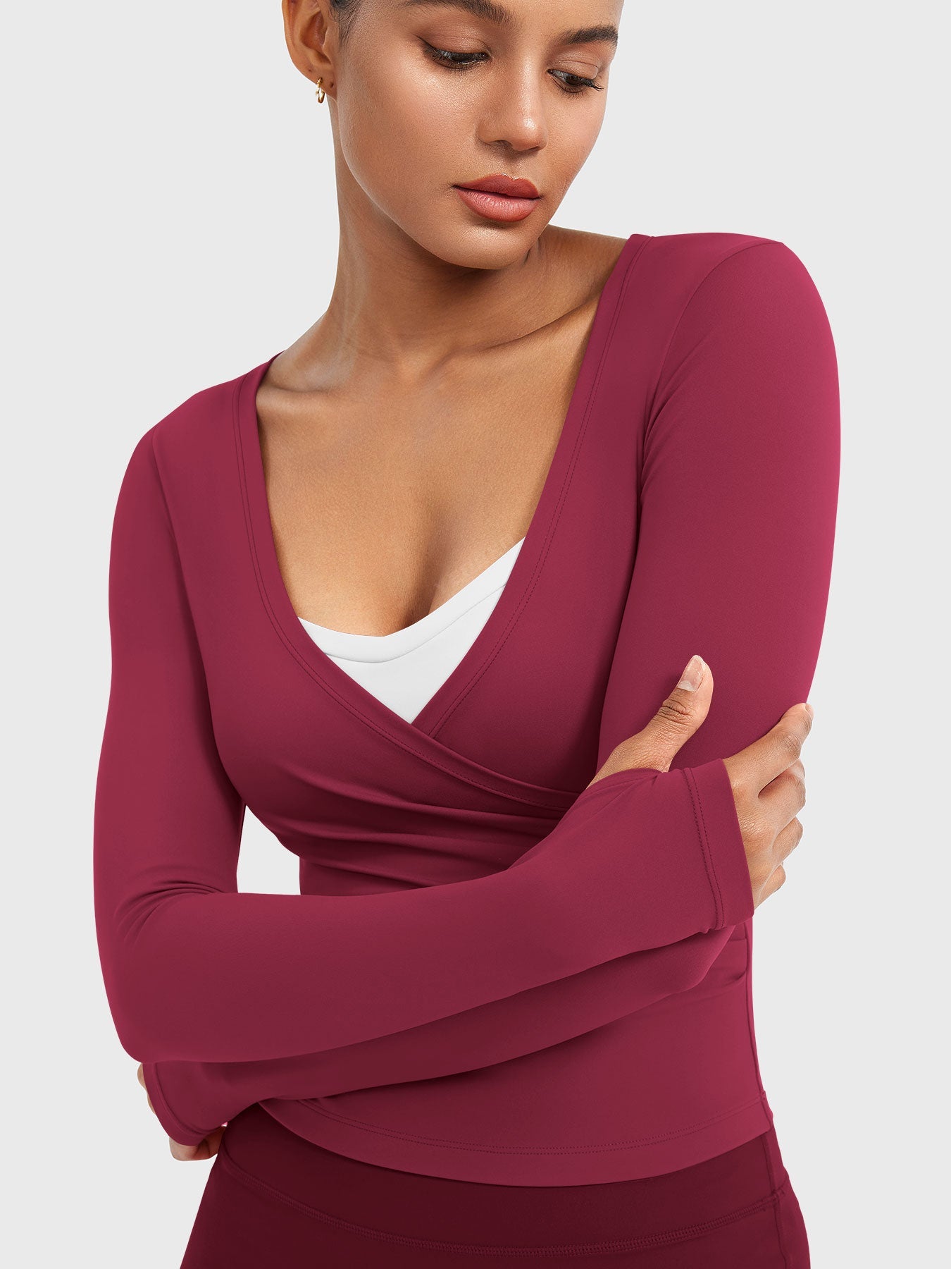 Vaeryn Minniy V Neck Long Sleeve Top