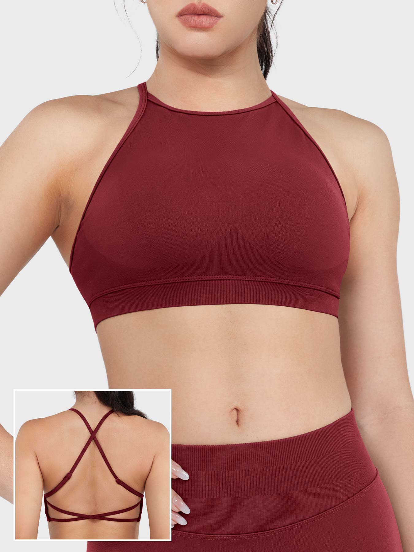 Yeoreo Acuffny High Neck Backless Sports Bra