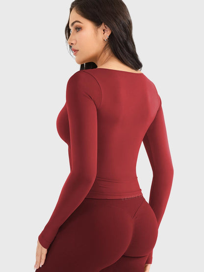 Yeoreo Agniee Seamless Long Sleeve Top